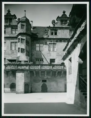 Foto 18x13 - Langenburg Schloss Innenhof - Hohenlohe Renaissancebau Württemberg