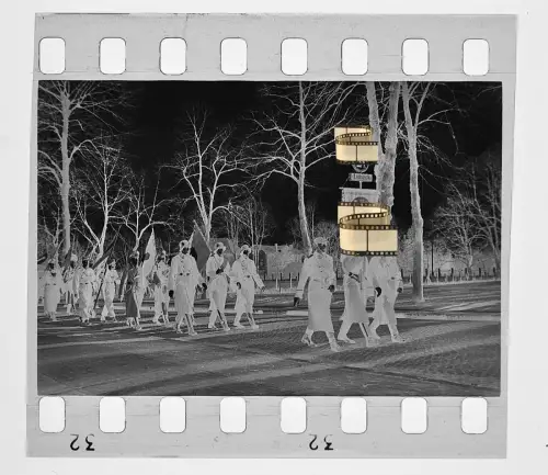 Original Negativ 4x3,5cm - Lübeck in Schleswig-Holstein - Soldaten 1938-40