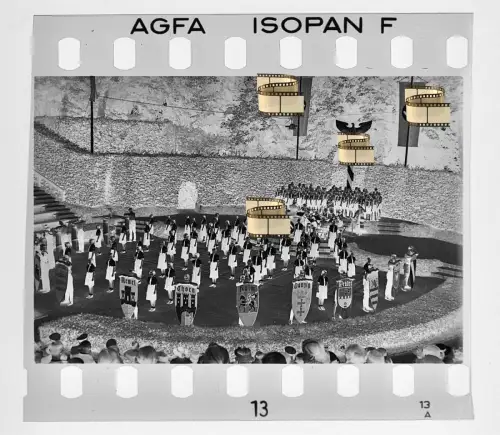 Original Negativ 4x3,5cm - Lübeck Holstein - Wappen Gebiete Danzig Thorn Kulm…..