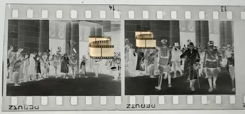 2x Original Negativ 4x3,5 cm - Franz von Papen Reichskanzler - in Frankfurt