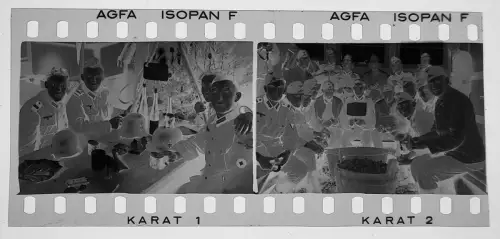 4x Original Negativ 4x3,5cm - Soldaten Wehrmacht