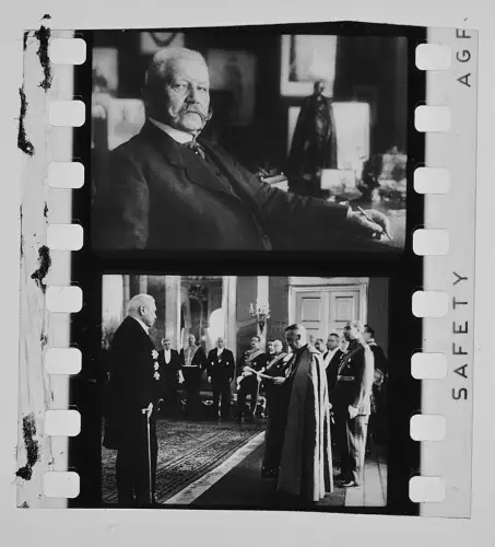 6x Original vor 1945 Dia 4x3,5cm - Paul von Hindenburg Reichspräsident 1920-30er