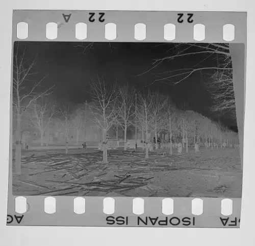 8x Original Negativ 4x3,5cm - Frankfurt am Main - Kriegszerstörung uvm. bis 1945