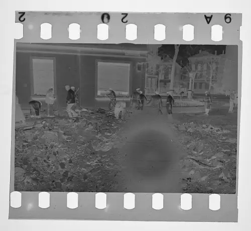 8x Original Negativ 4x3,5cm - Frankfurt am Main - Kriegszerstörung uvm. bis 1945