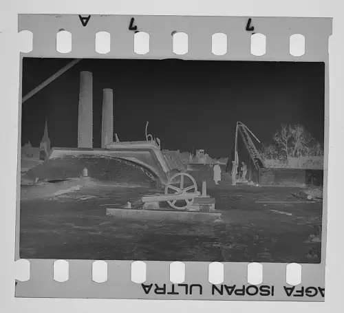 8x Original Negativ 4x3,5cm - Frankfurt am Main - Kriegszerstörung uvm. bis 1945