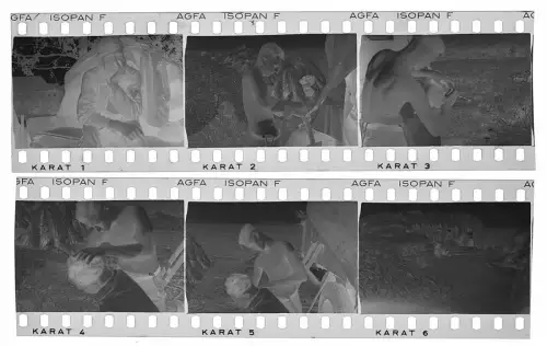 6x Original Negativ - 4x3,5cm - Wehrmacht Soldaten -Ostfront Körperhygiene Haare