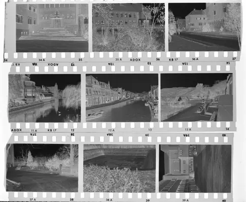 9x Original Negativ - 4x3,5cm - Wehrmacht Soldaten - Holland Belgien 1940