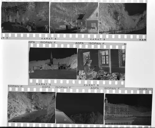 8x Original Negativ - 4x3,5cm - Wehrmacht Soldaten - Westfront