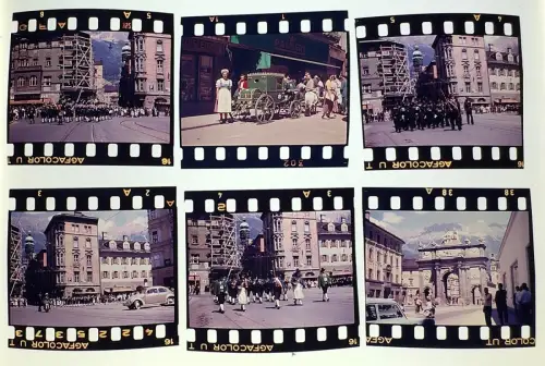 6x Original Fab-Dia - Innsbruck Österreich Umzug Parade alles in Tracht 1960er