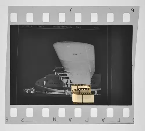 Negativ 4x3,5cm - Flugzeug - Blohm & Voss BV 222 V1 - Flugboot