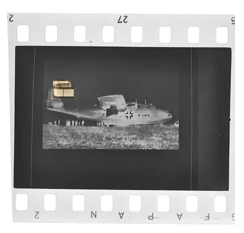 Negativ 4x3,5cm - Flugzeug - Blohm & Voss - BV 222 Wiking - Flugboot