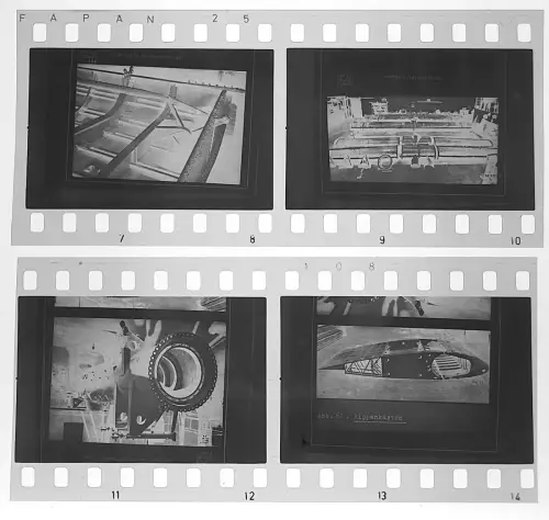 4x Negativ 4x3,5cm  Flugzeug Blohm & Voss BV 222 Wiking - Technik u.a. Ansichten