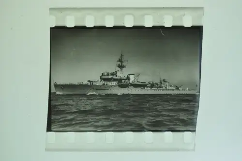 Orig. Dia 4x3,5cm - Schiff Brummer Artillerieschulschiff deutsche Kriegsmarine