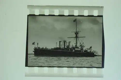 Orig. Dia 4x3,5cm - Wilhelmshaven SMS Baden Kaiserliche Marine - 1930er