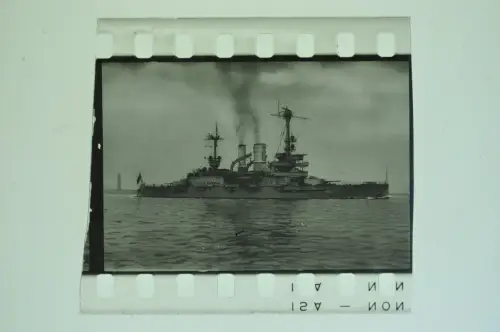 Orig. Dia 4x3,5cm - SMS Kriegsschiff, Linienschiff Schleswig Holstein