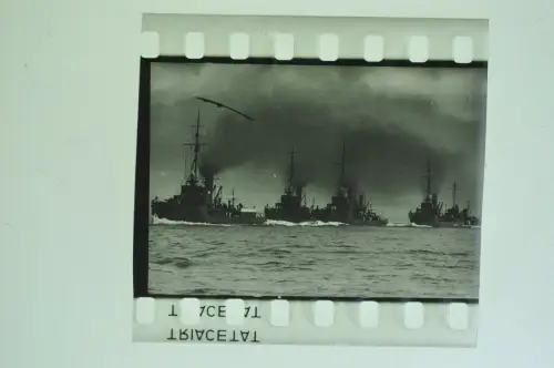 Orig. Dia 4x3,5cm - Große Torpedoboote der Kaiserlichen Marine Flottenbewegung