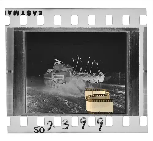 Negativ 4x3,5cm - Panzer Tank WK2 - 1944-45