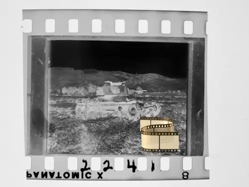 Negativ 4x3,5cm - Panzerkampfwagen Panzer Tank - 1944-45