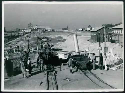 4x Pressefoto 24x18cm - Südafrika Kohlebergbau Industrie Baustelle Bergwerk u.a.