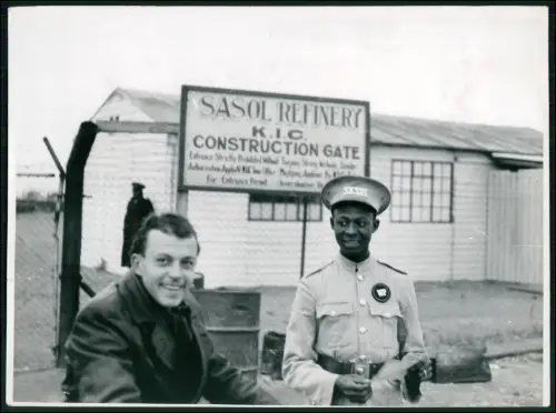 5x Pressefoto 24x18cm - Südafrika Johannesburg Wachmann Kohlebergbau Bergwerk ..