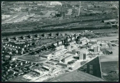 Pressefoto 28x19cm - Dortmund Wischlingen - Luftbild Wohnsiedlung Eisenbahnareal