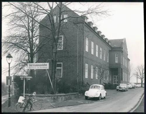 Pressefoto 22x17  Dortmund Dorstfeld Hospitalstraße Klinik VW Käfer Mercedes Pkw