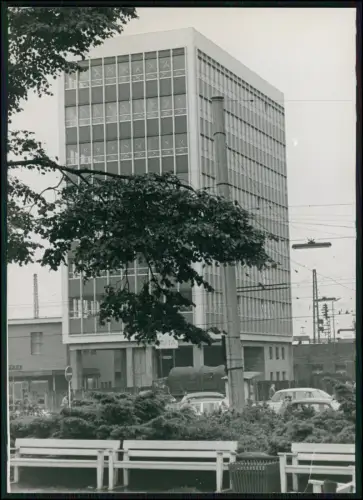 Pressefoto 18x13 Dortmund Hochhaus am Bahnhof Modernes Gebäude Stadtmotiv 1960er