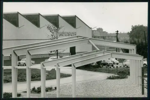 Pressefoto 18x12 Dortmund Hoesch Stahlwerk 1960er Halle Rahmenbau Bandstahlwerk