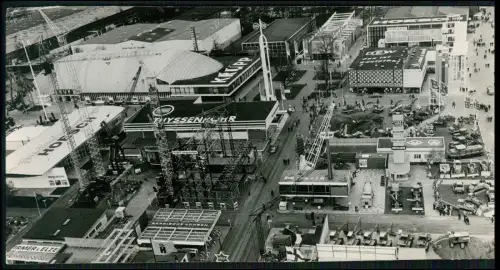 Pressefoto22x11 Dortmund Messe 1967 Luftbild Baumaschinen Hoesch Thyssen Meiller