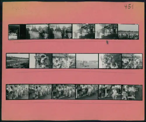 Thailand Bangkok Kontaktabzüge 1950er - Menschen Alltag Straßen 37x Fotos Serie