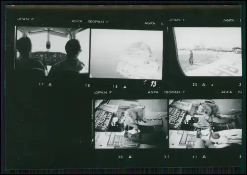 Südafrika 1950er Straßenszenen Wechselbüro - 13x Kontaktabzüge im Format 4x3 cm