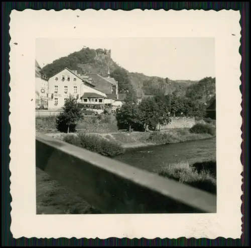 6x Foto Reise mit Motorrad 1950er Jahre zur Aggertalsperre und andere