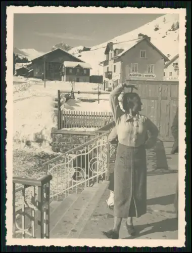 14x Foto  Reise Winter 1937 Arabba Livinallongo del Col di Lana Belluno Venetien