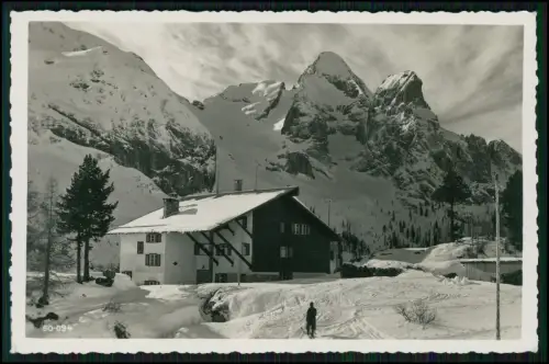 4x Foto AK - Winter 1937 - Marmolada Fedaia Rifugio - Italien Dolomiten Südtirol