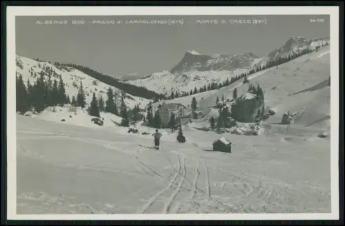 5x Foto AK - im Winter 1937 - Marmolada Capanna Serauta Dolomiten Italien