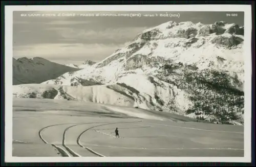 5x Foto AK - im Winter 1937 - Marmolada Capanna Serauta Dolomiten Italien