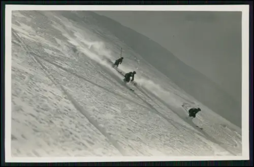 5x Foto AK - im Winter 1937 - Marmolada Capanna Serauta Dolomiten Italien