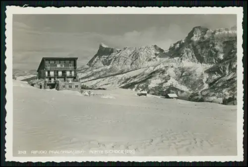 10x Foto u. AK - Gebiet Rifugio Pralongia Dolomiten Monte S Croce Winter - 1937