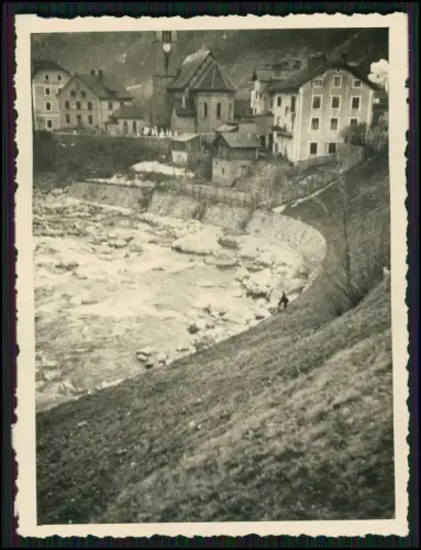 6x Foto - Dorf in Italien Winterpanorama Dolomiten 1937