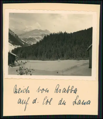 11x Foto - Gebiet bei Arabba Winter Dolomiten Sasso Cappello Passo Pordoi 1937