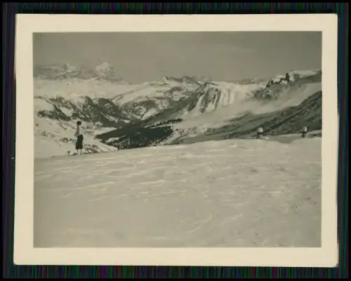 19x Foto - Gebiet bei Arabba Winter Dolomiten Italien 1937 Familie aus Hamburg
