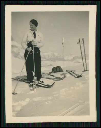 19x Foto - Gebiet bei Arabba Winter Dolomiten Italien 1937 Familie aus Hamburg