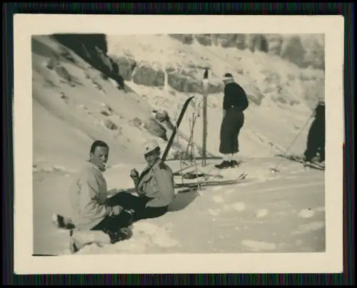19x Foto - Gebiet bei Arabba Winter Dolomiten Italien 1937 Familie aus Hamburg
