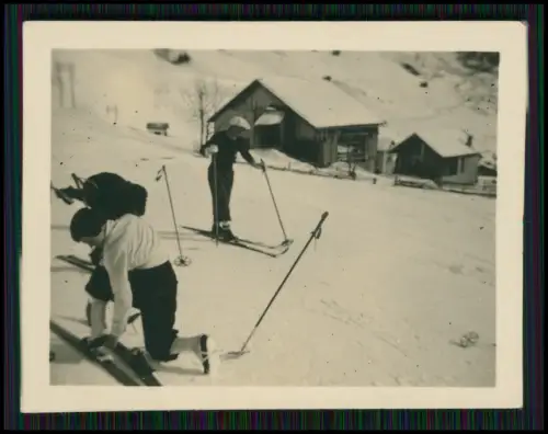 19x Foto - Gebiet bei Arabba Winter Dolomiten Italien 1937 Familie aus Hamburg