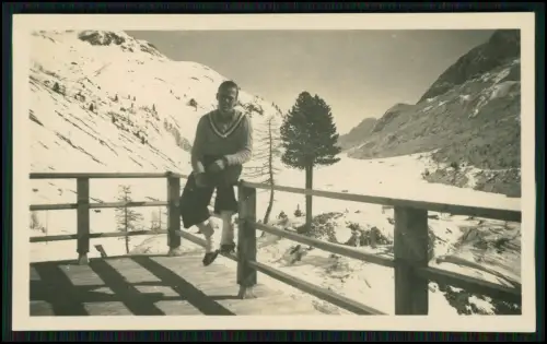 19x Foto - Gebiet bei Arabba Winter Dolomiten Italien 1937 Familie aus Hamburg