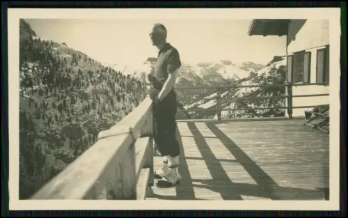19x Foto - Gebiet bei Arabba Winter Dolomiten Italien 1937 Familie aus Hamburg