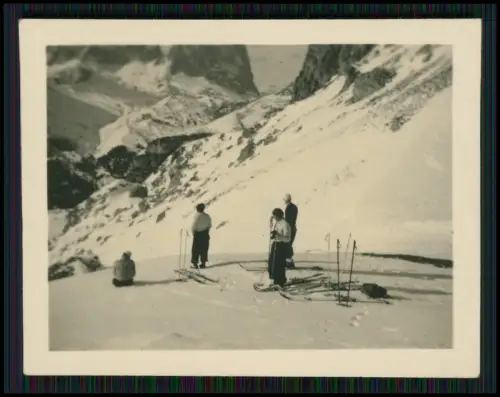 19x Foto - Gebiet bei Arabba Winter Dolomiten Italien 1937 Familie aus Hamburg