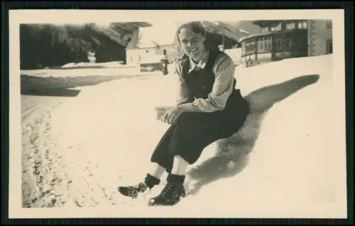 19x Foto - Gebiet bei Arabba Winter Dolomiten Italien 1937 Familie aus Hamburg