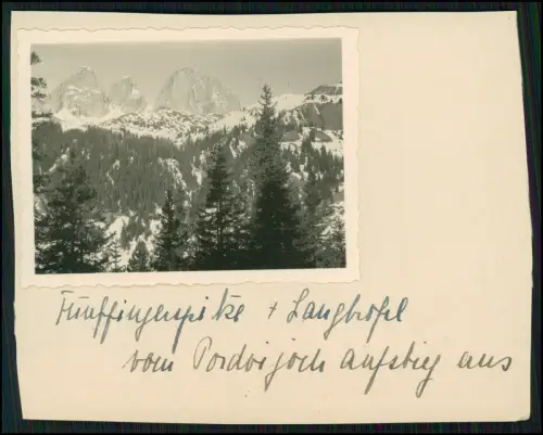 11x Foto - Gebiet bei Arabba Winter Dolomiten Italien 1937 Familie aus Hamburg