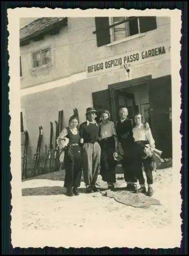 11x Foto - Gebiet bei Arabba Winter Dolomiten Italien 1937 Familie aus Hamburg